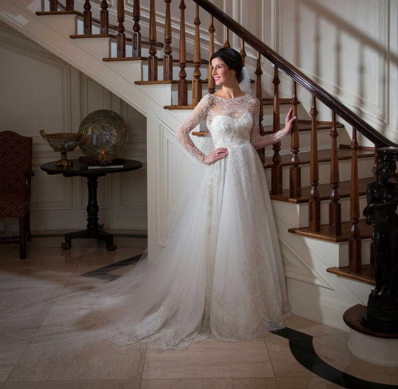 Weddings: Bridal Formal at Circular Stairs