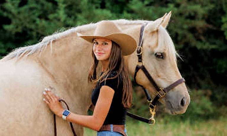Equestrian: Horse and Girl at Ranch