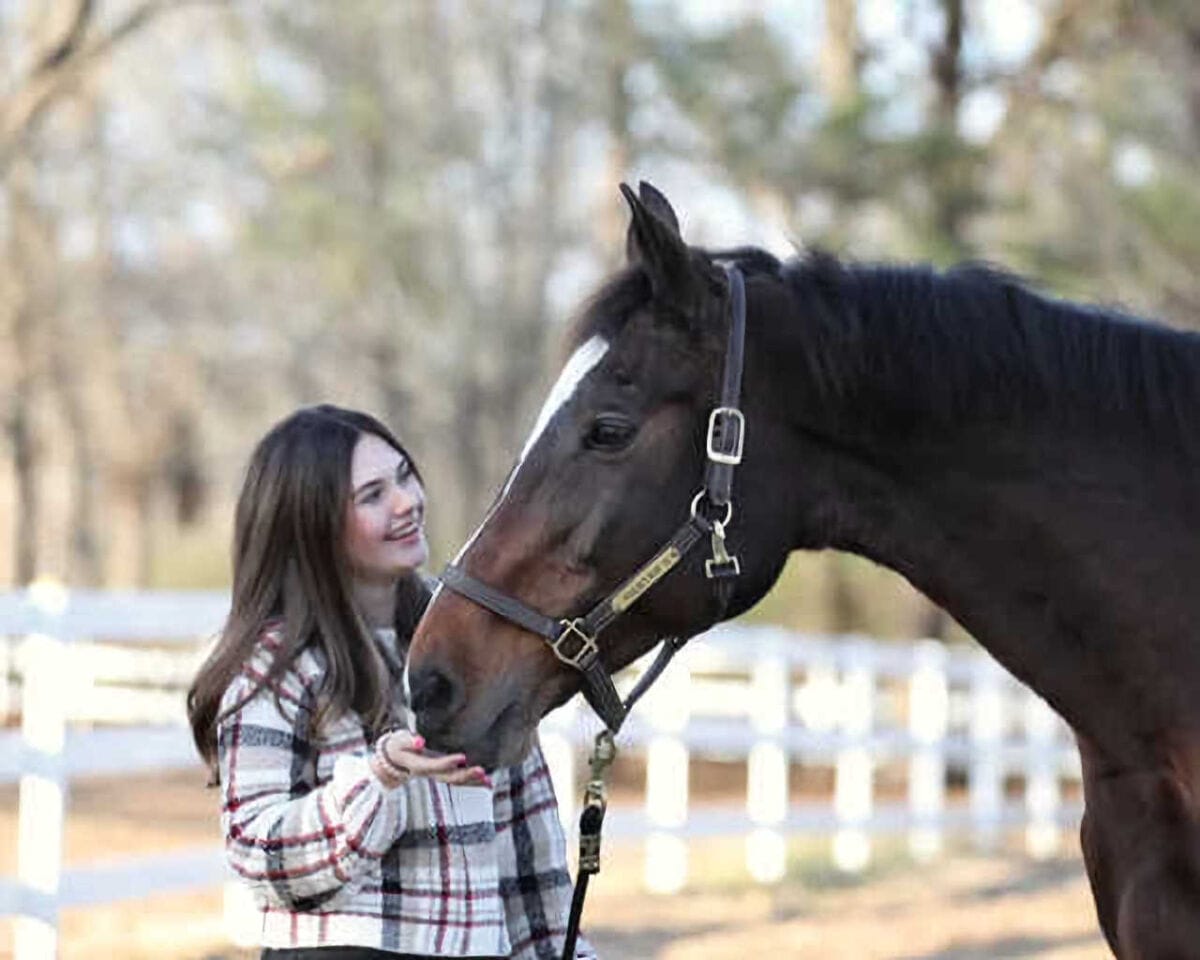 Equestrian: Girl with Horse Portrait